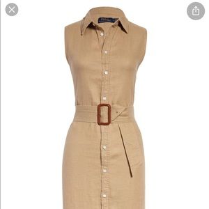 POLO RALPH LAUREN
Women's Kingsley Sleeveless Midi Linen Shirtdress